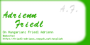 adrienn friedl business card